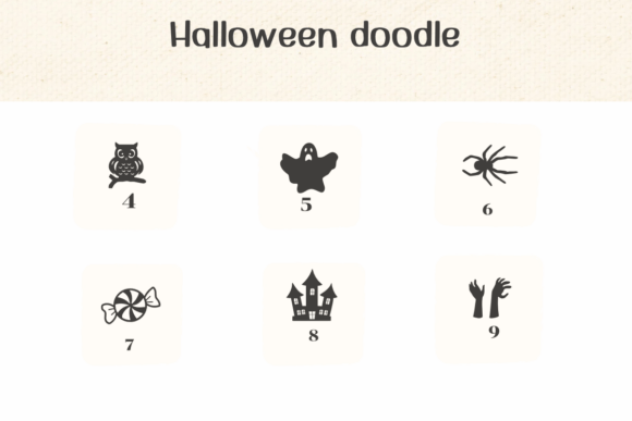 Halloween Doodle Font - Preview 3