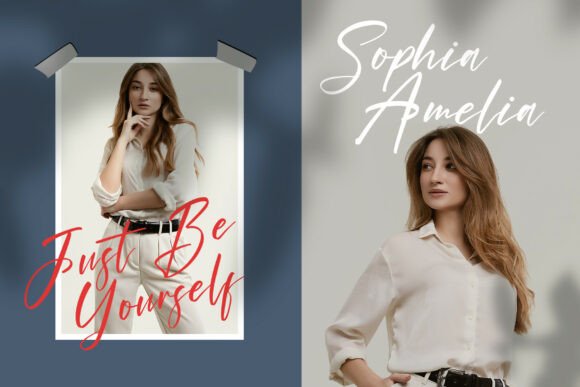 Hinora Signature Font PNG with transparent background - Preview 2