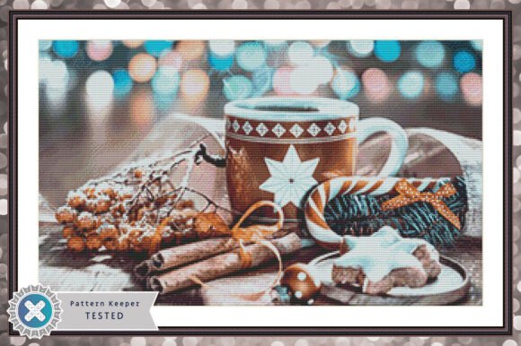 Hot Cocoa Cross Stitch Pattern PDF