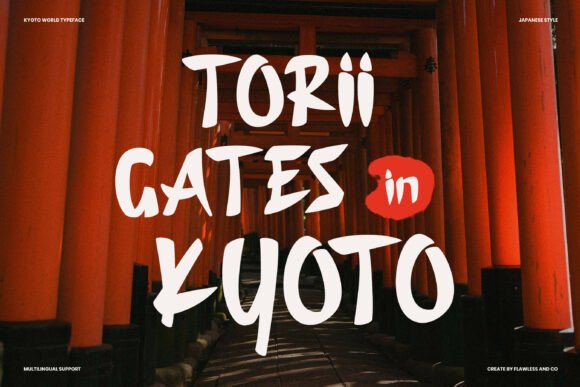 Kyoto World Font PNG with transparent background - Preview 5