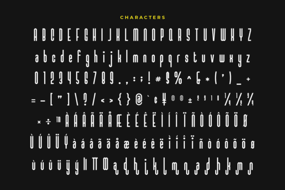 Moendem Font PNG with transparent background - Preview 1