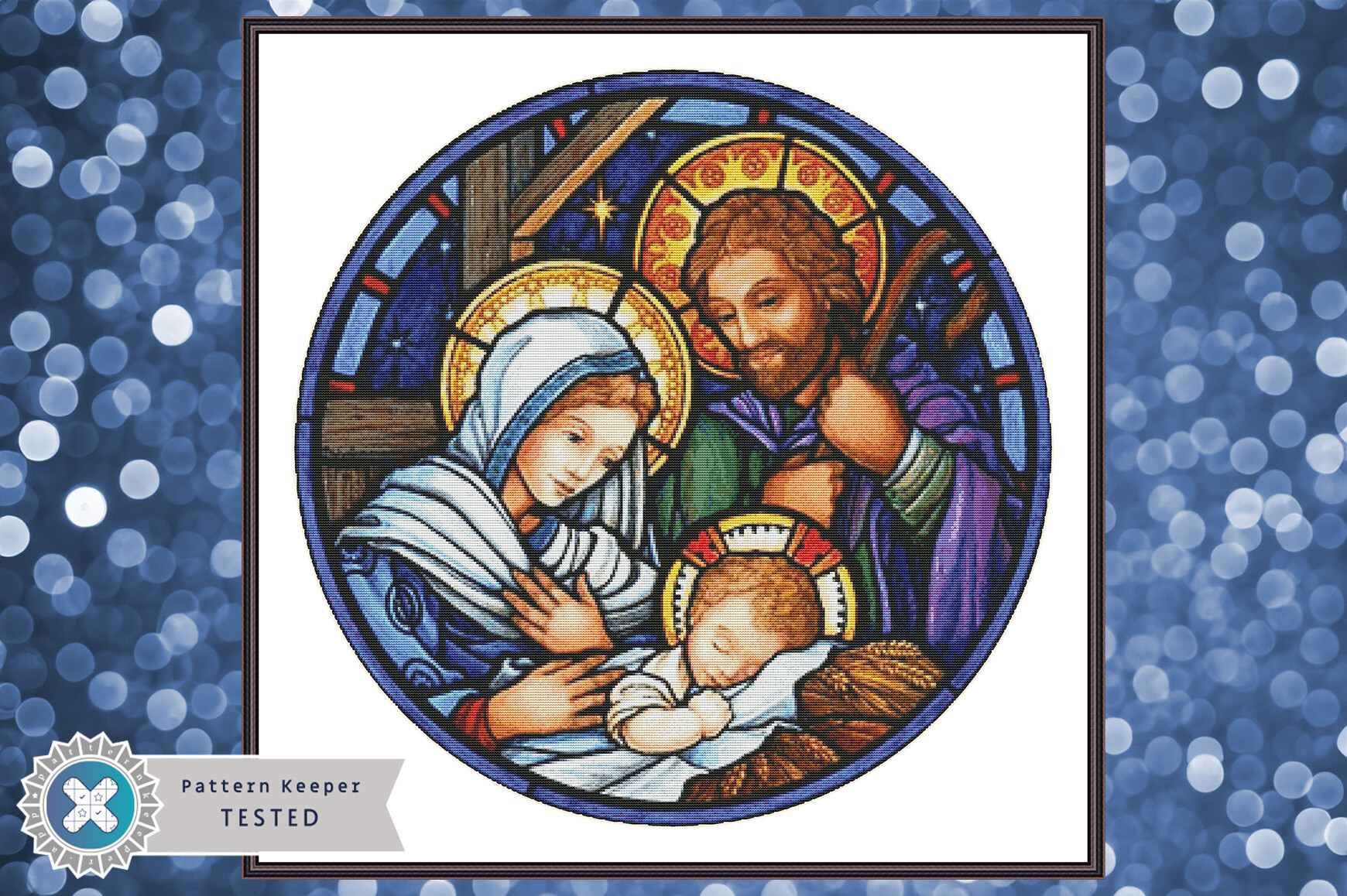 Nativity Scene Cross Stitch Pattern PDF