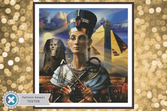 Nefertiti Cross Stitch Pattern PDF Chart