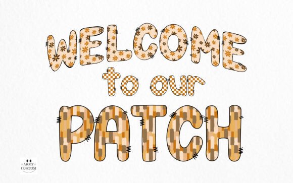 Preppy Fall Autumn Font PNG with transparent background - Preview 1