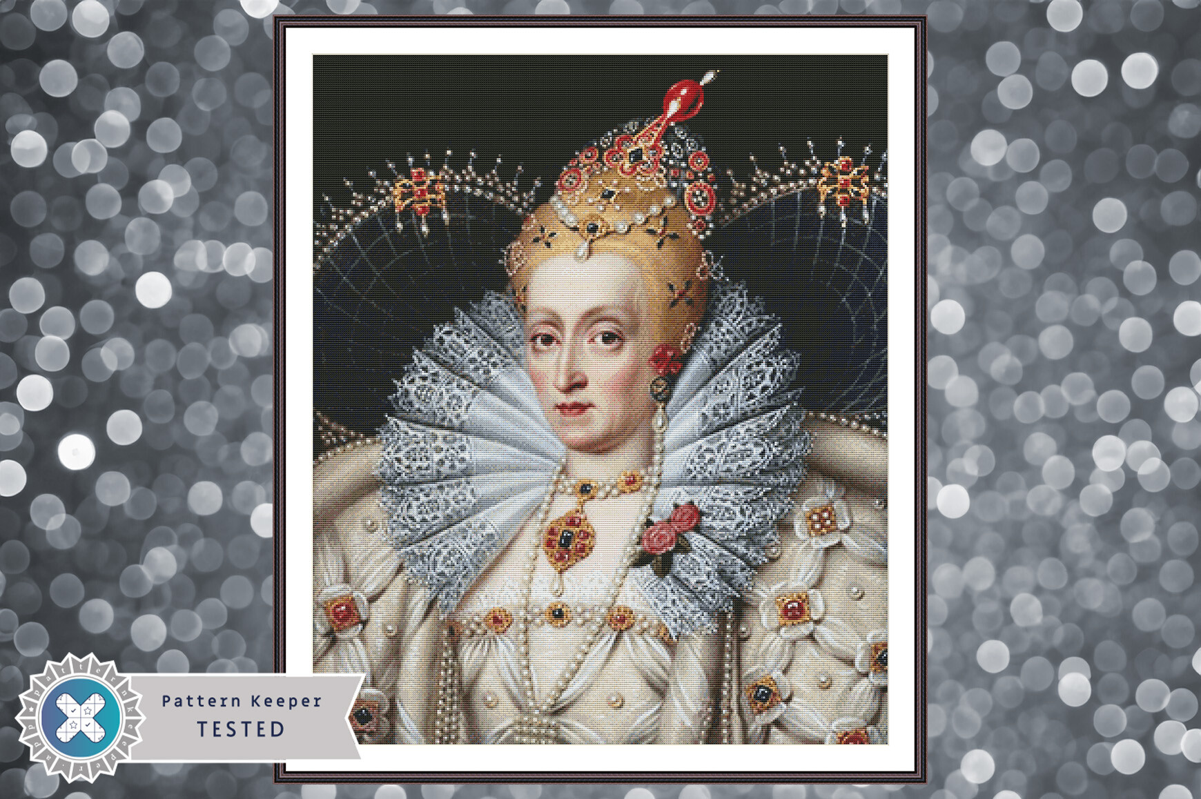 Queen Elizabeth I Cross Stitch Pattern