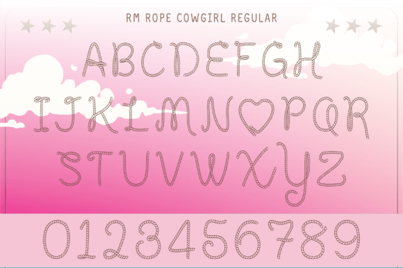 Rope Cowgirl Font PNG with transparent background - Preview 1