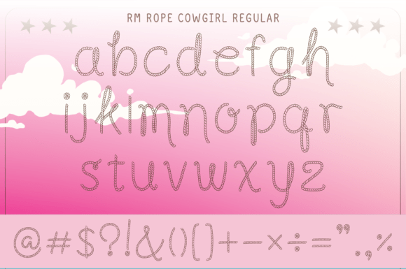 Rope Cowgirl Font PNG with transparent background - Preview 2