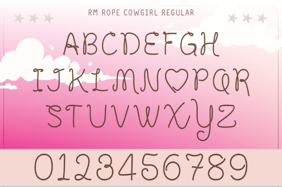 Rope Cowgirl Font PNG with transparent background - Preview 3
