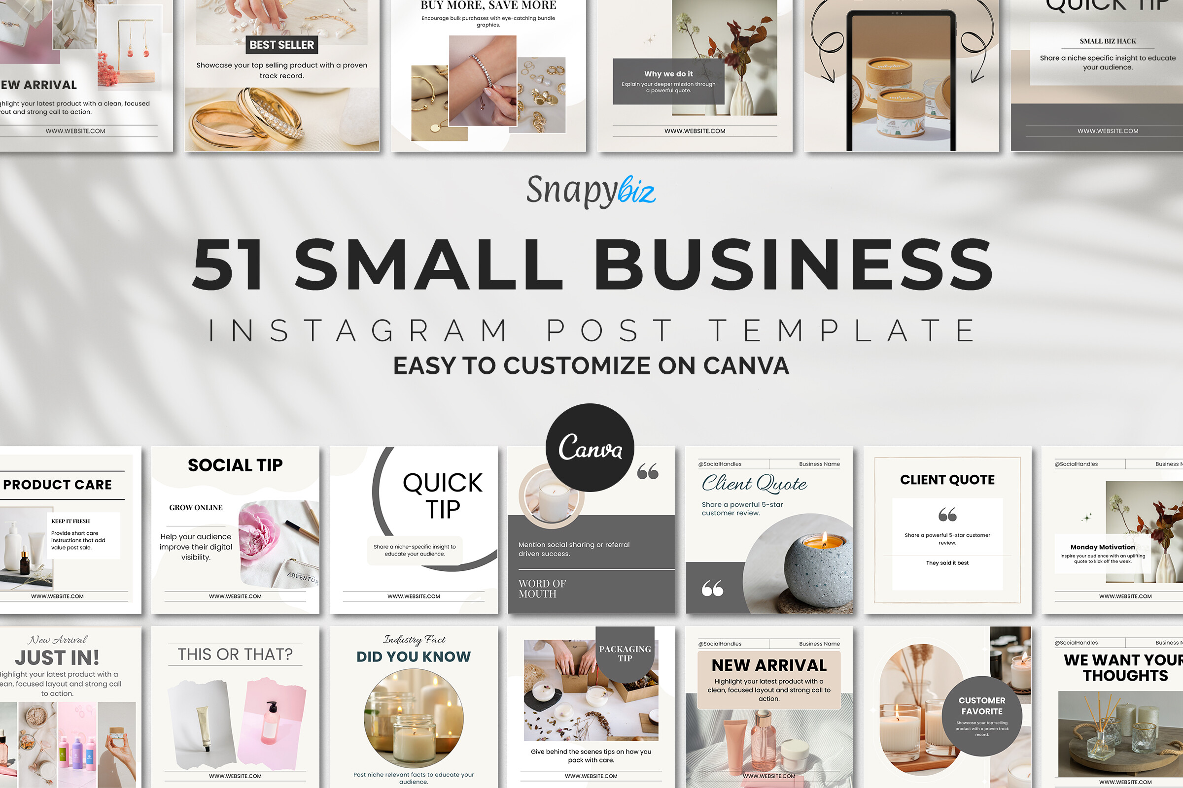 Small Business Canva Instagram Template Graphic by SnapyBiz · Creative ...