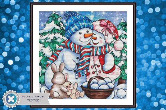Snowmen Cross Stitch Pattern PDF