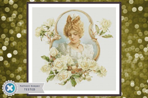Vintage Portrait Cross Stitch Pattern