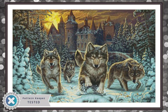 Wolves Cross Stitch Pattern PDF