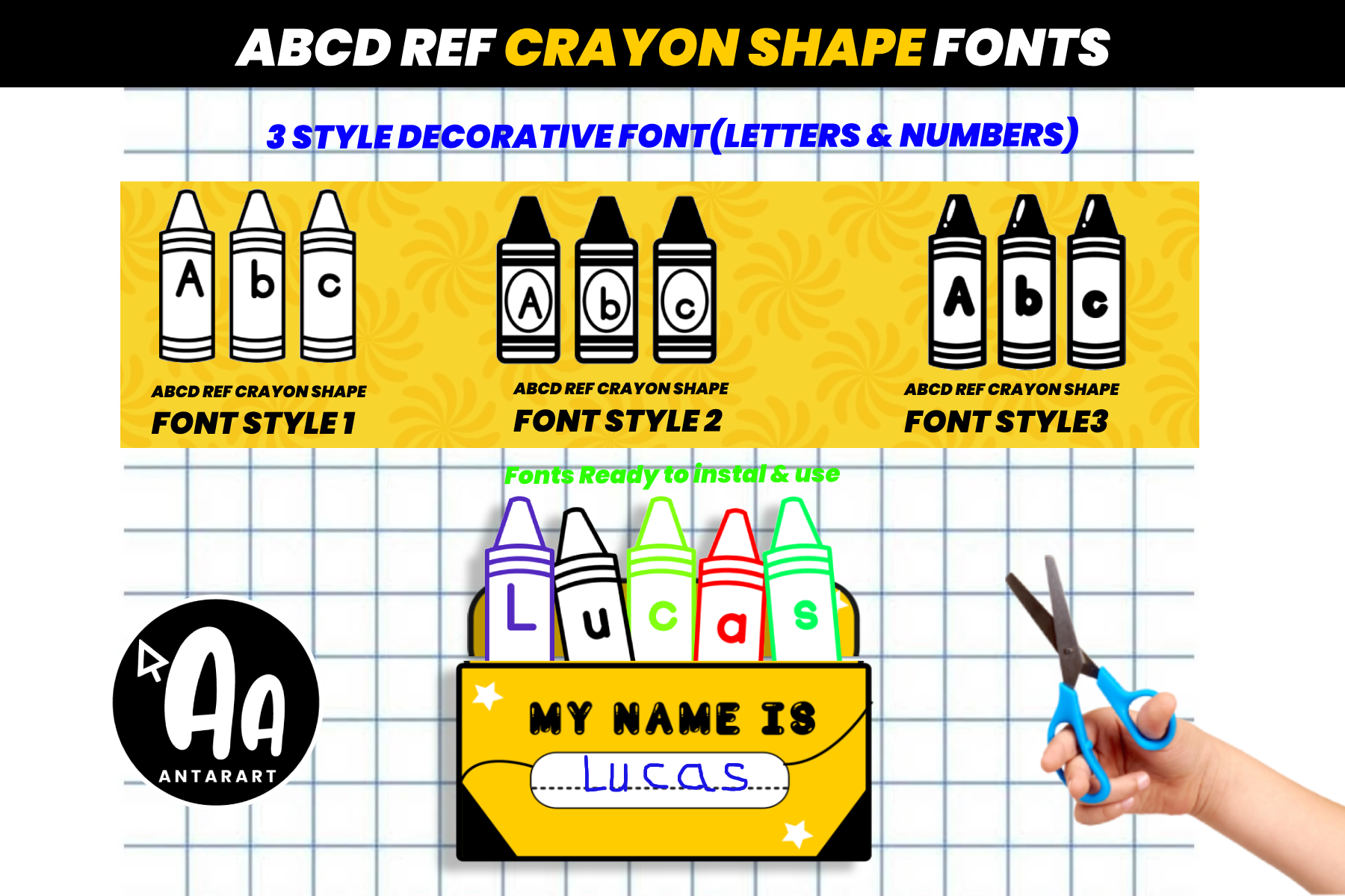 Abcd Ref Crayon Shape preview, placeholder image