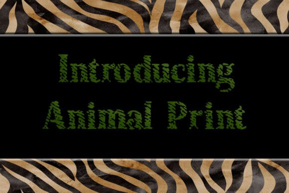 Animal Print Font - Preview 1