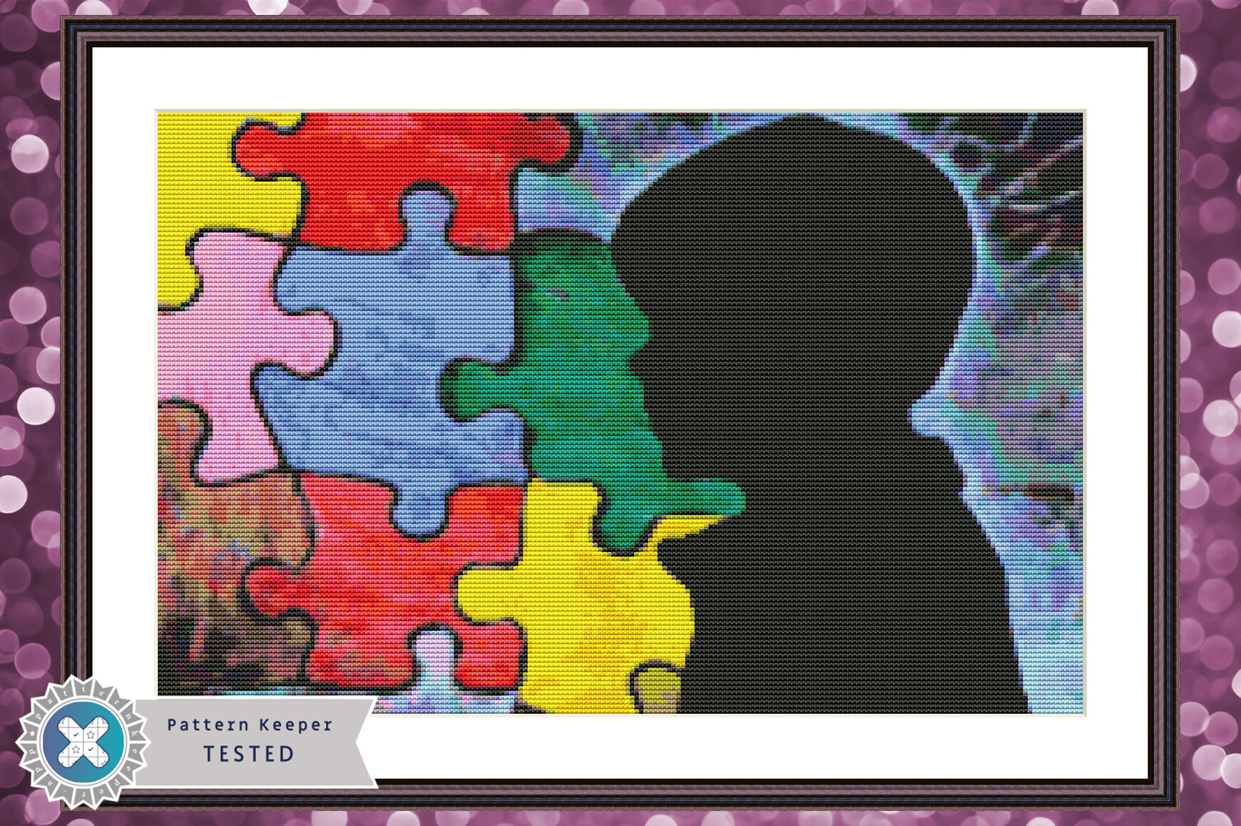 Autism Awareness Cross Stitch Pattern