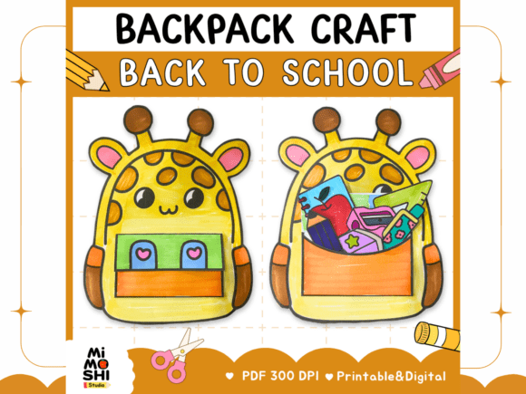 Back to School Backpack Craft for Kids