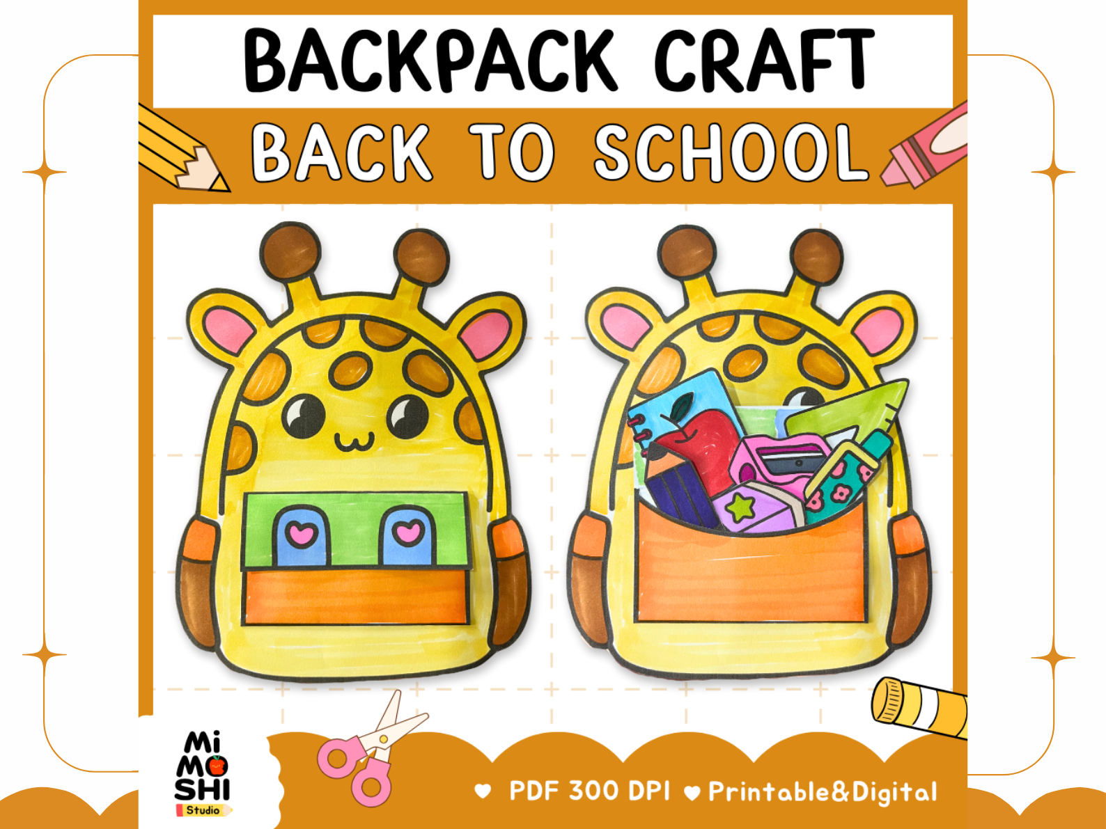 Back to School Backpack Craft for Kids