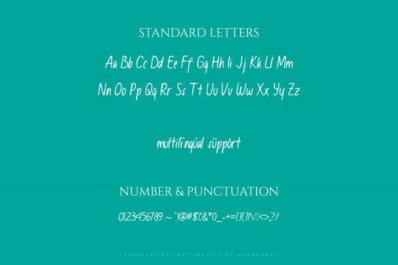 Conversation Font - Preview 1