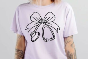 Coquette Nurse Stethoscope Bow SVG PNG Graphic by BB Art Designs ...