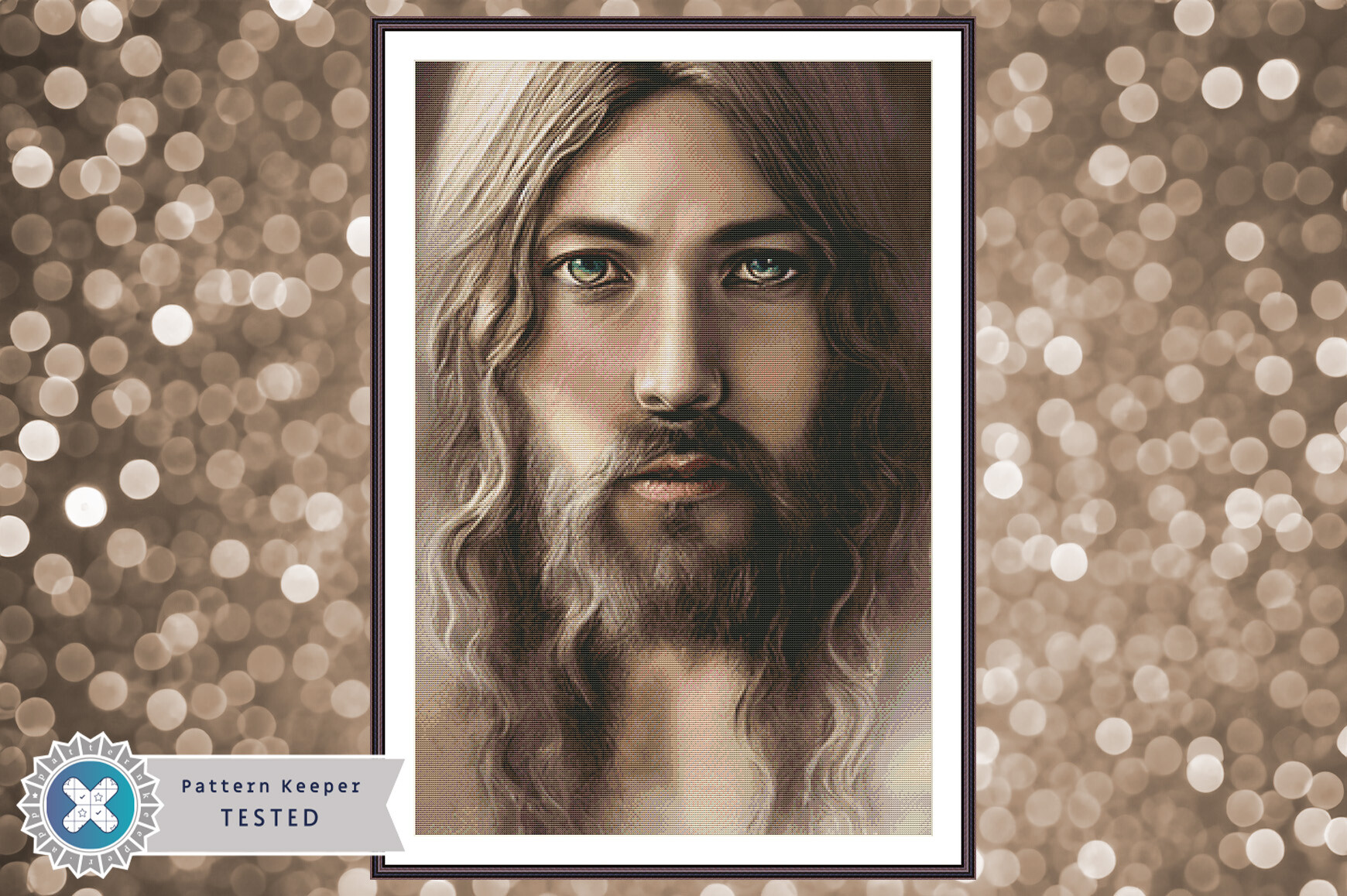 Cross Stitch Pattern PDF Jesus Christ