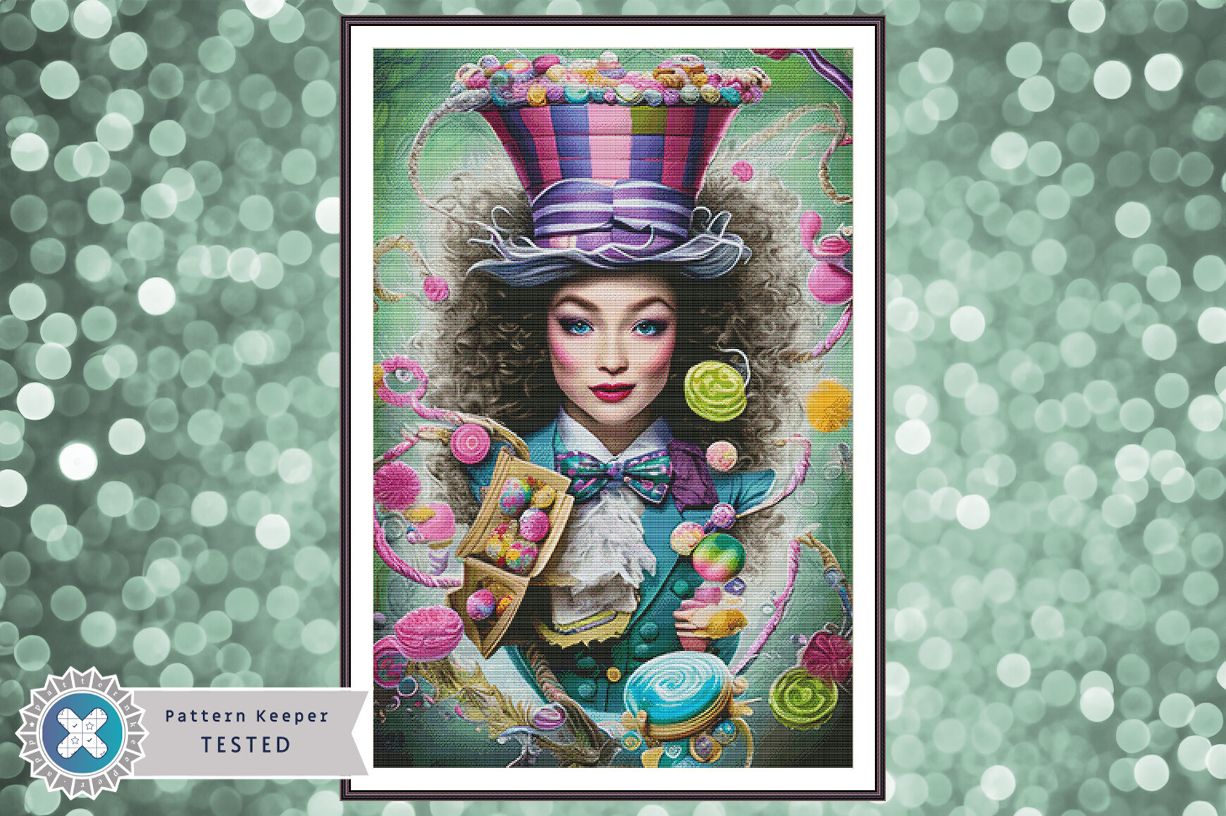 Cross Stitch Pattern PDF Mad Hat