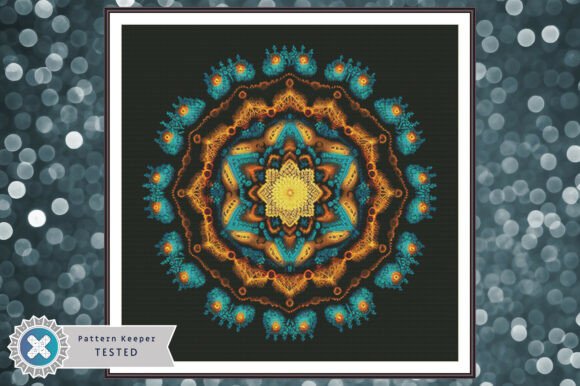 Cross Stitch Pattern PDF Mandala