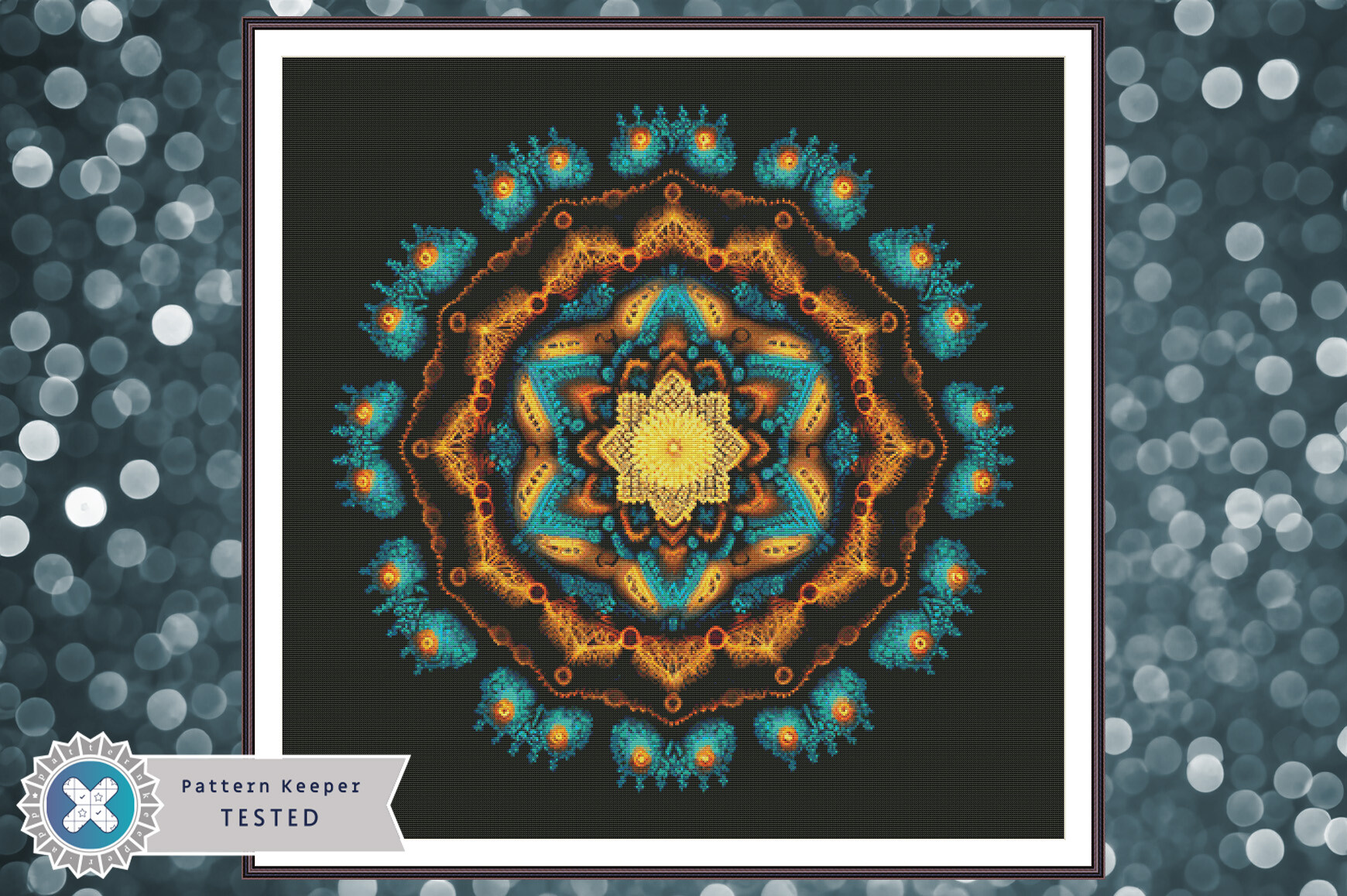 Cross Stitch Pattern PDF Mandala