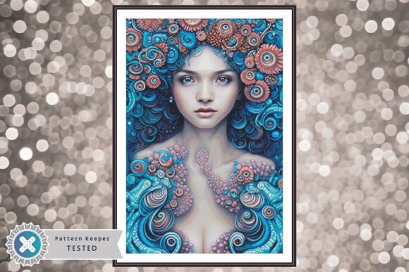 Cross Stitch Pattern PDF Mermaid Fantasy