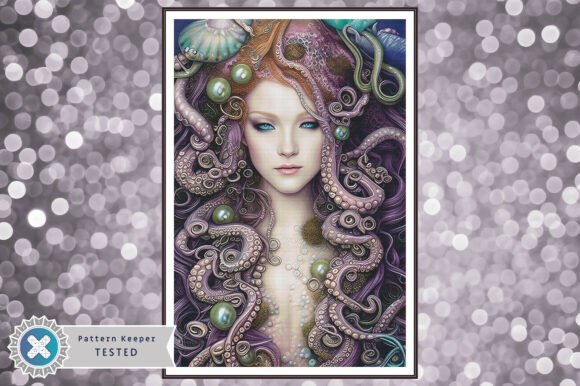 Cross Stitch Pattern PDF Octopus Woman