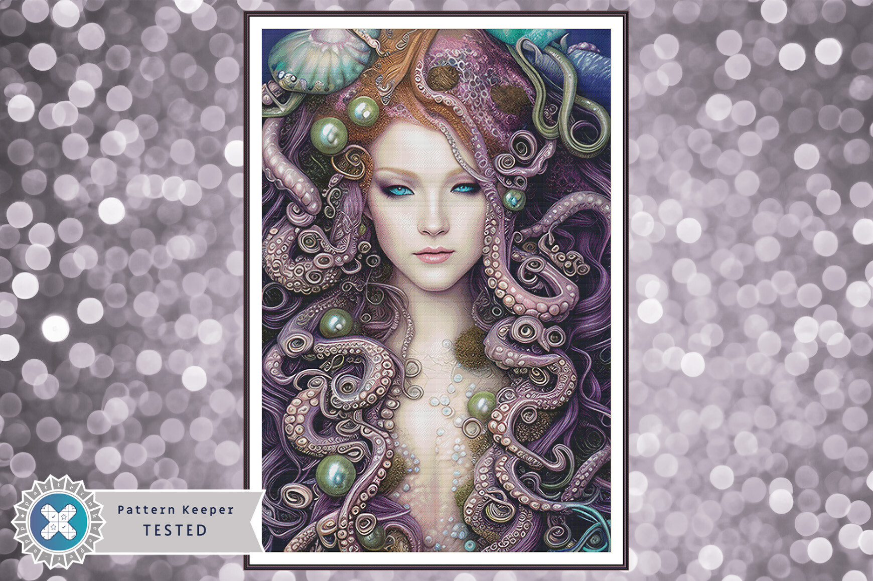 Cross Stitch Pattern PDF Octopus Woman
