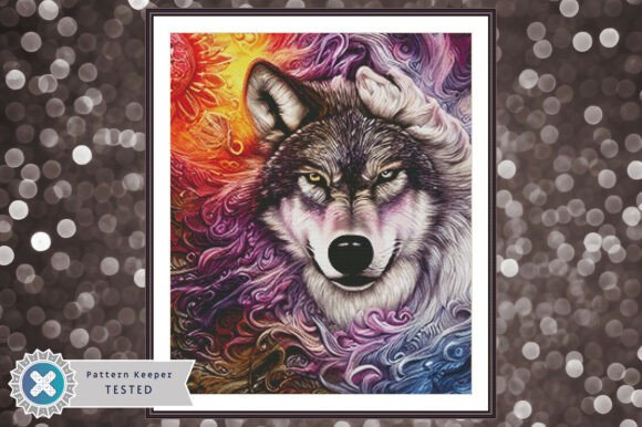 Cross Stitch Pattern PDF Wolf