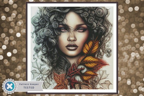Cross Stitch Pattern PDF Woman Portrait