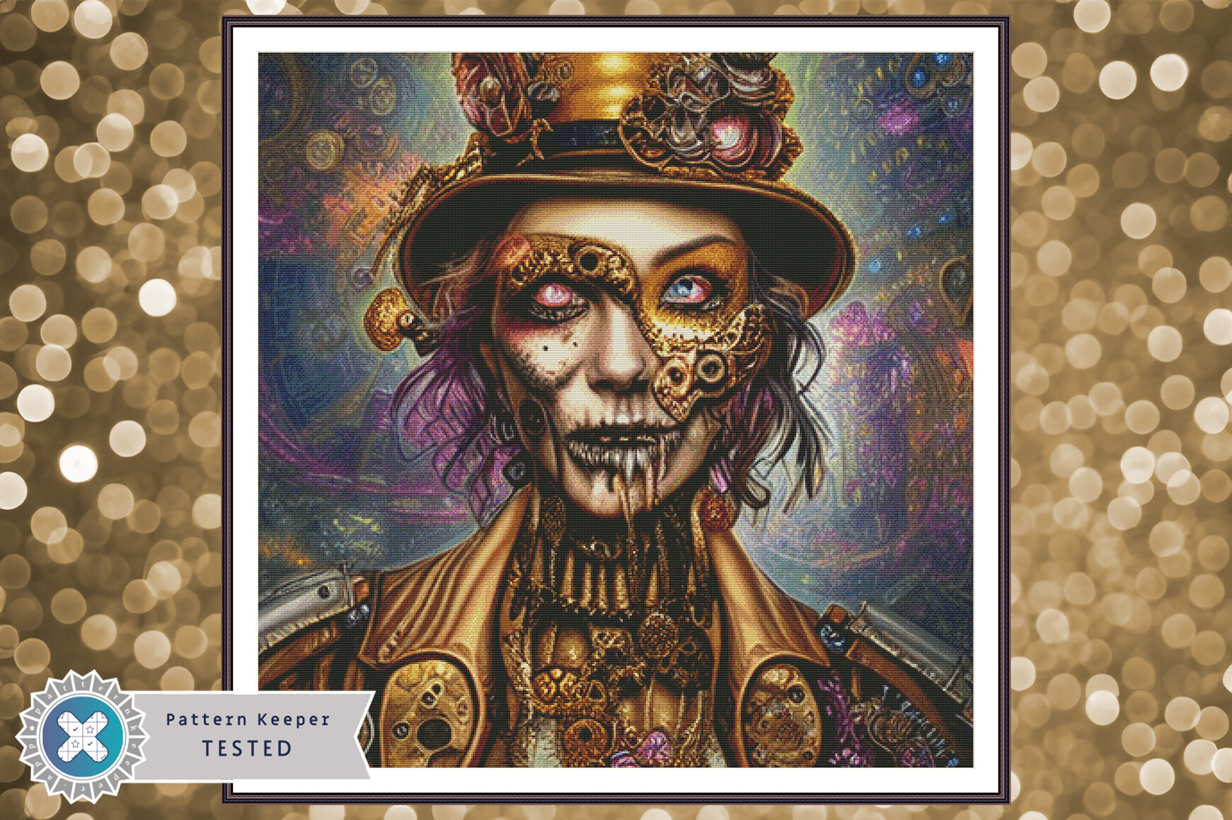 Cross Stitch Pattern PDF Zombie Woman