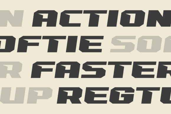 Dark Turbo Font - Preview 1