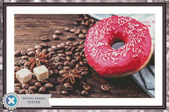 Doughnut Cross Stitch Pattern PDF