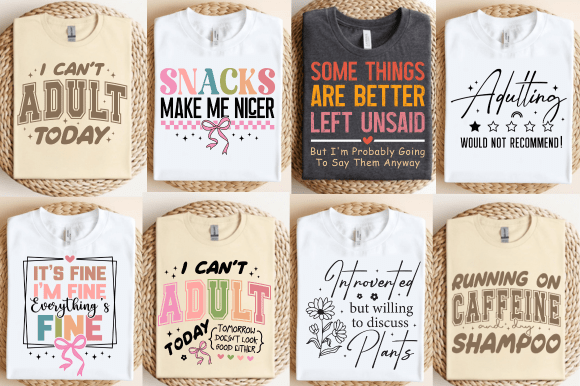 Funny Sarcastic SVG Bundle, Funny SVG Graphic T-shirt Designs By misba design