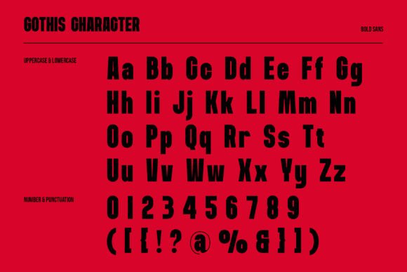 Gothis Font - Preview 4