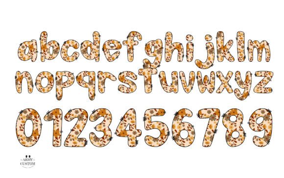 Preppyfall3 Checkered Font PNG with transparent background - Preview 2
