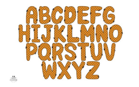 Preppyfall3 Checkered Font PNG with transparent background - Preview 5