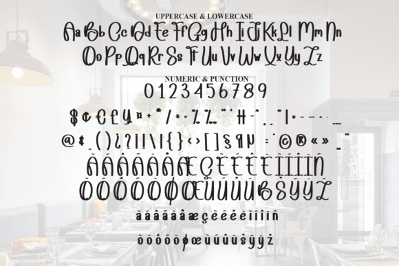 Restaurant Font PNG with transparent background - Preview 6
