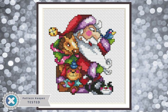 Santa Claus Cross Stitch Pattern PDF