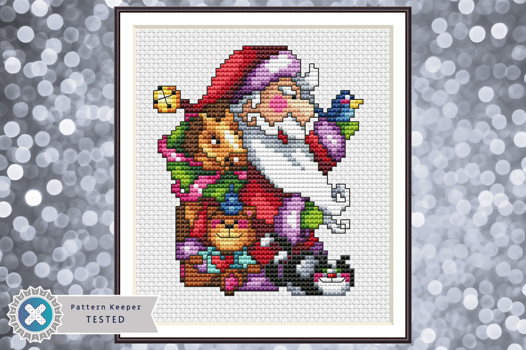 Santa Claus Cross Stitch Pattern PDF