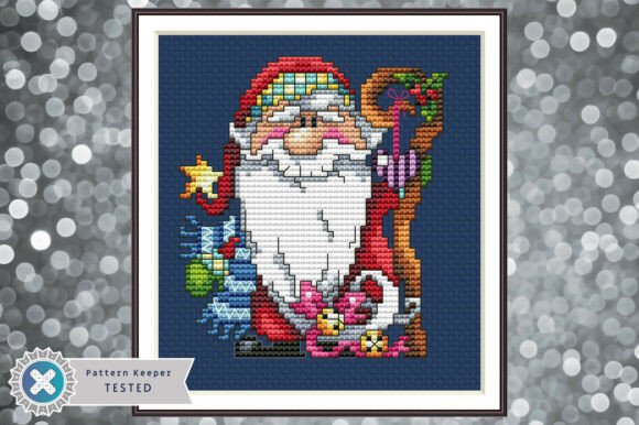Santa Claus Cross Stitch Pattern PDF