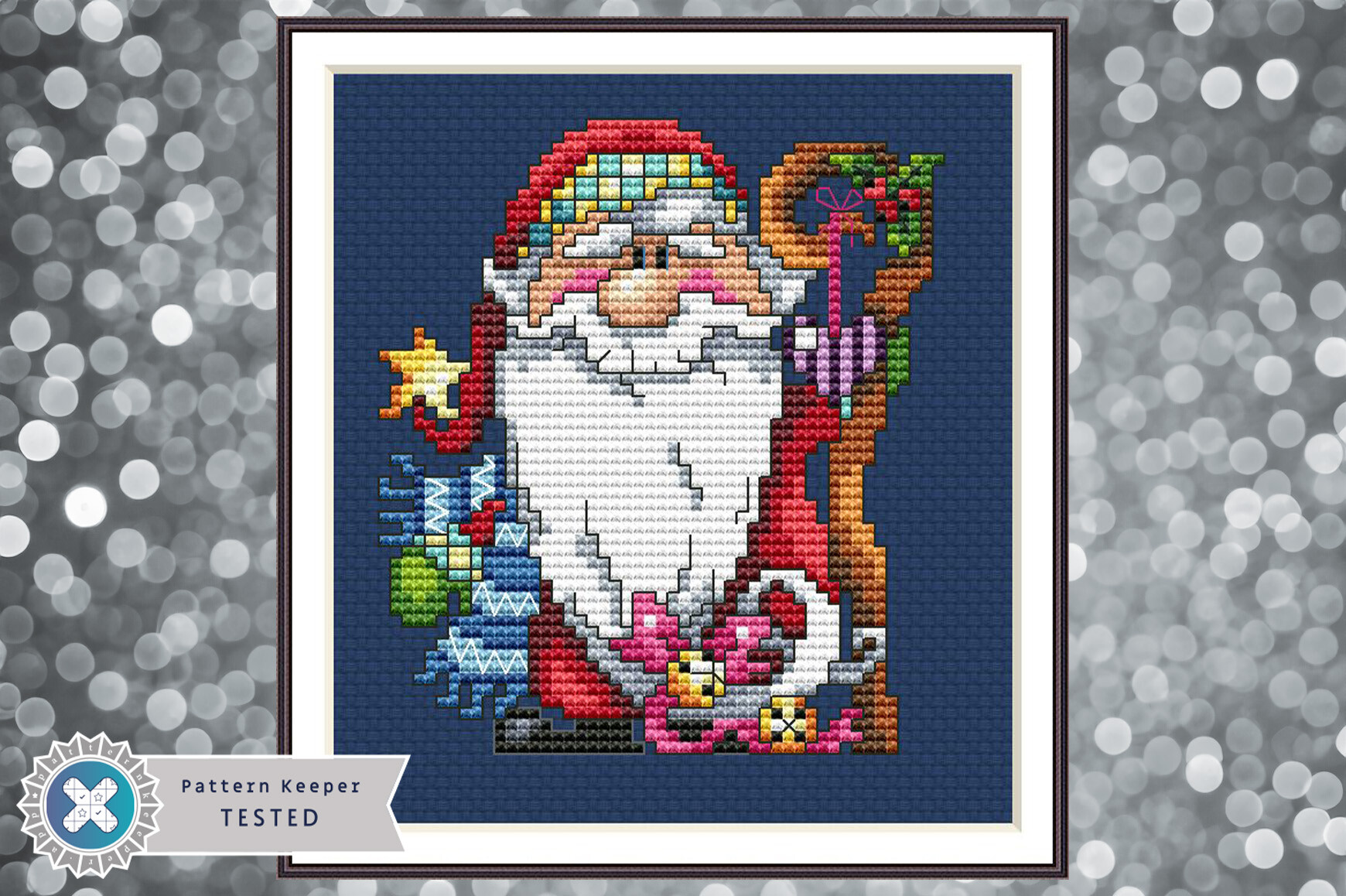 Santa Claus Cross Stitch Pattern PDF