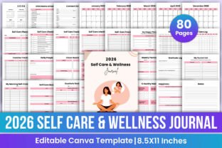 2026 Self Care & Wellness Journal Canva Graphic by Mustafiz · Creative ...