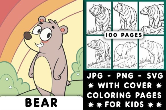 Bear Coloring Page for Kids
