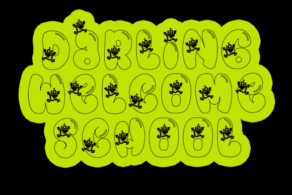 Cute Alien Font - Preview 3