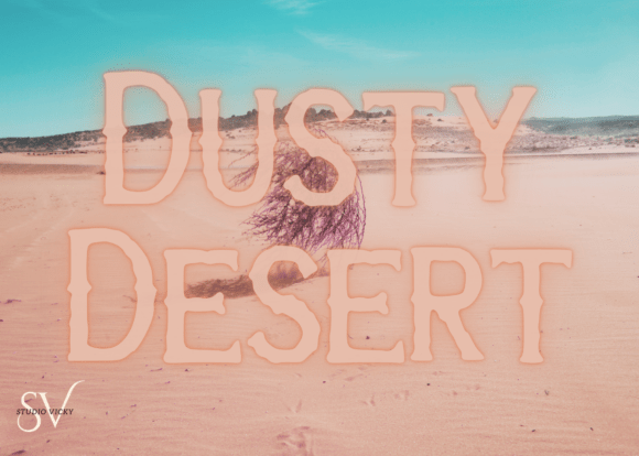 Dodge City Dust Font PNG with transparent background - Preview 2