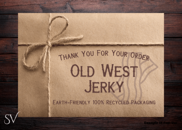 Dodge City Dust Font PNG with transparent background - Preview 3