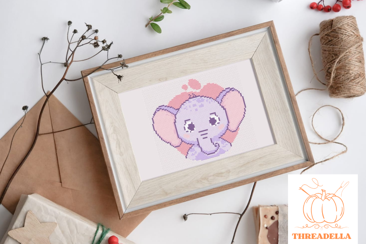 Elephant Cross-Stitch Pattern